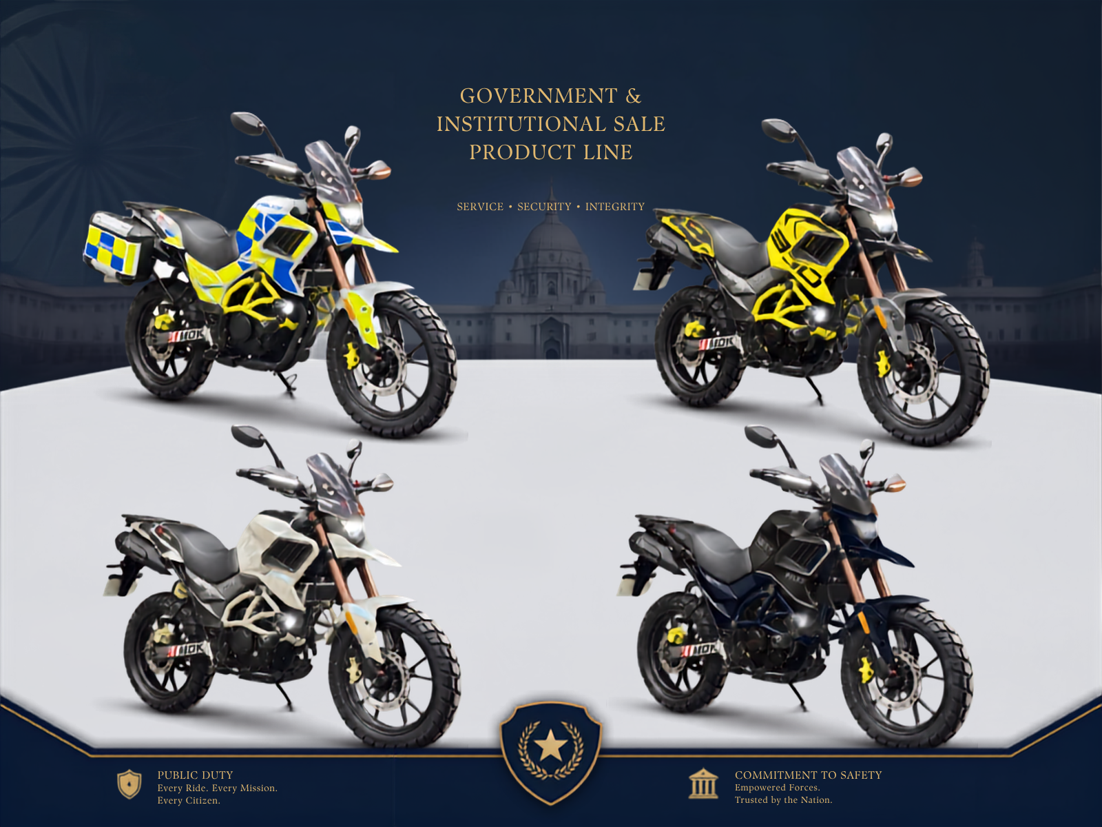 Urbanmotorworks patrol motorcycle in action